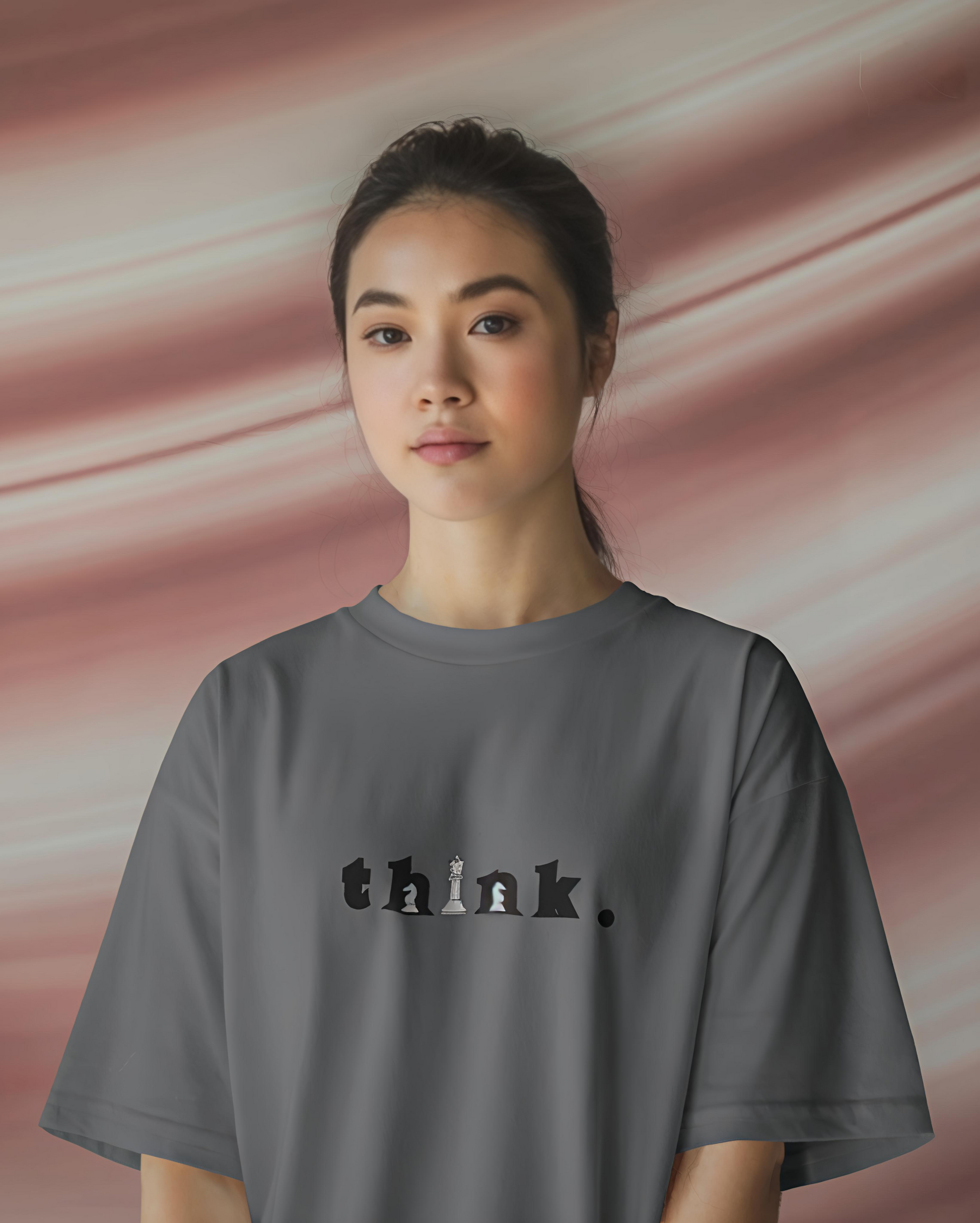Think Chess Women’s Oversized T-Shirt