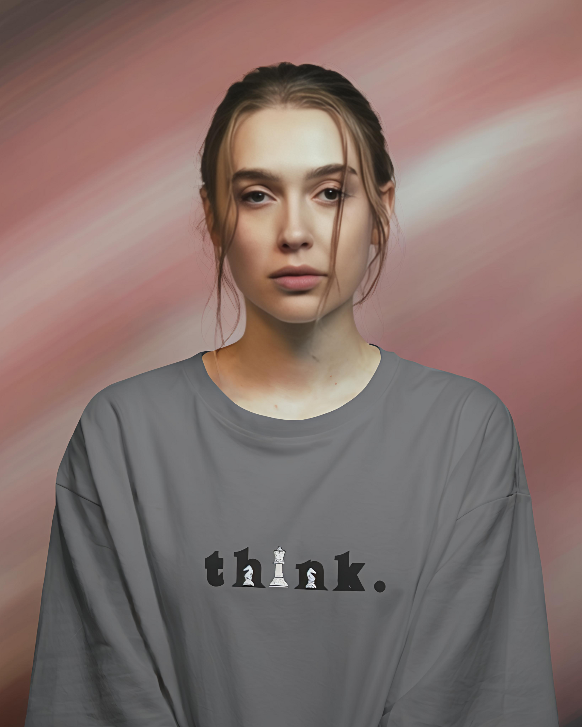 Think Chess Women’s Oversized T-Shirt