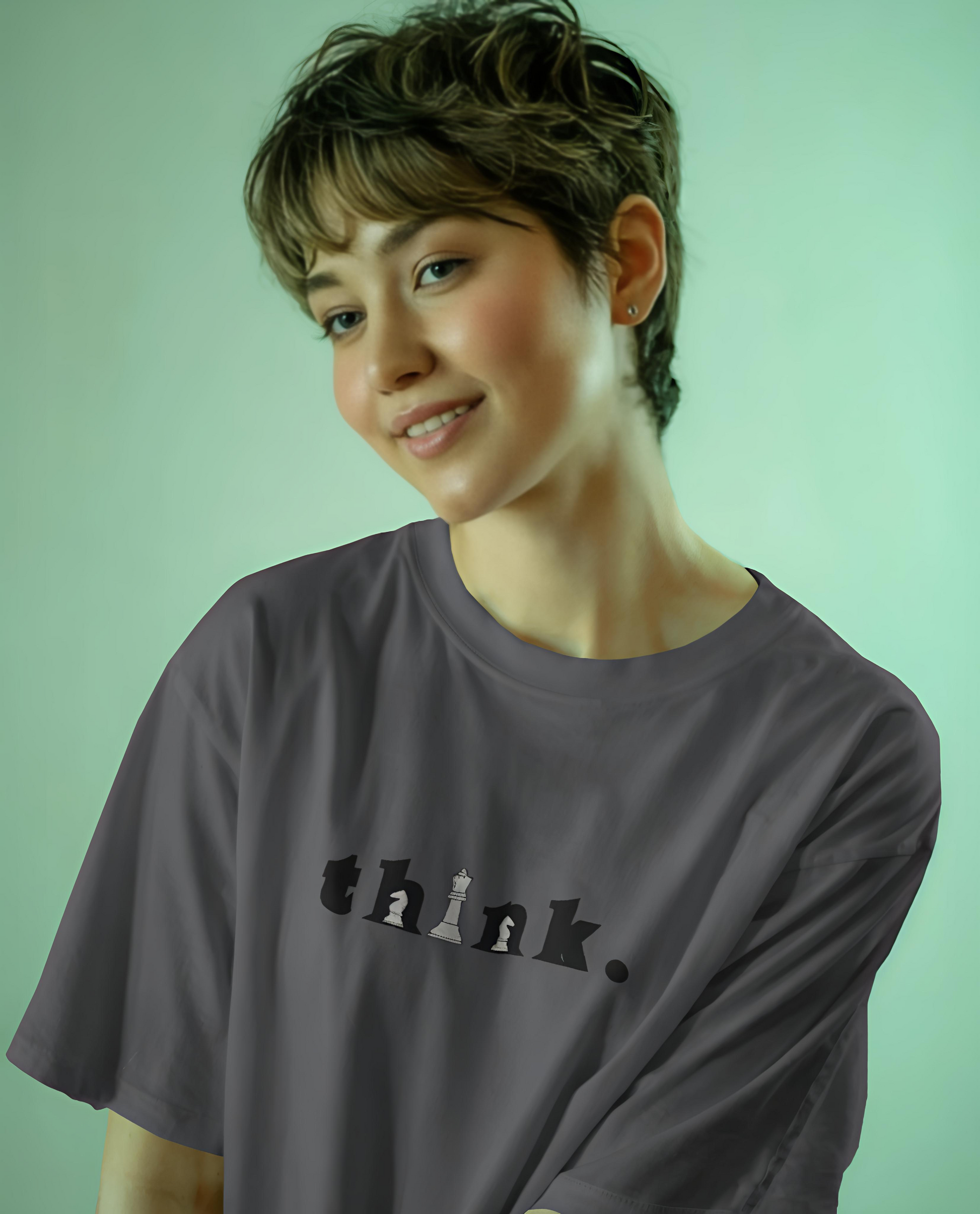 Think Chess Women’s Oversized T-Shirt