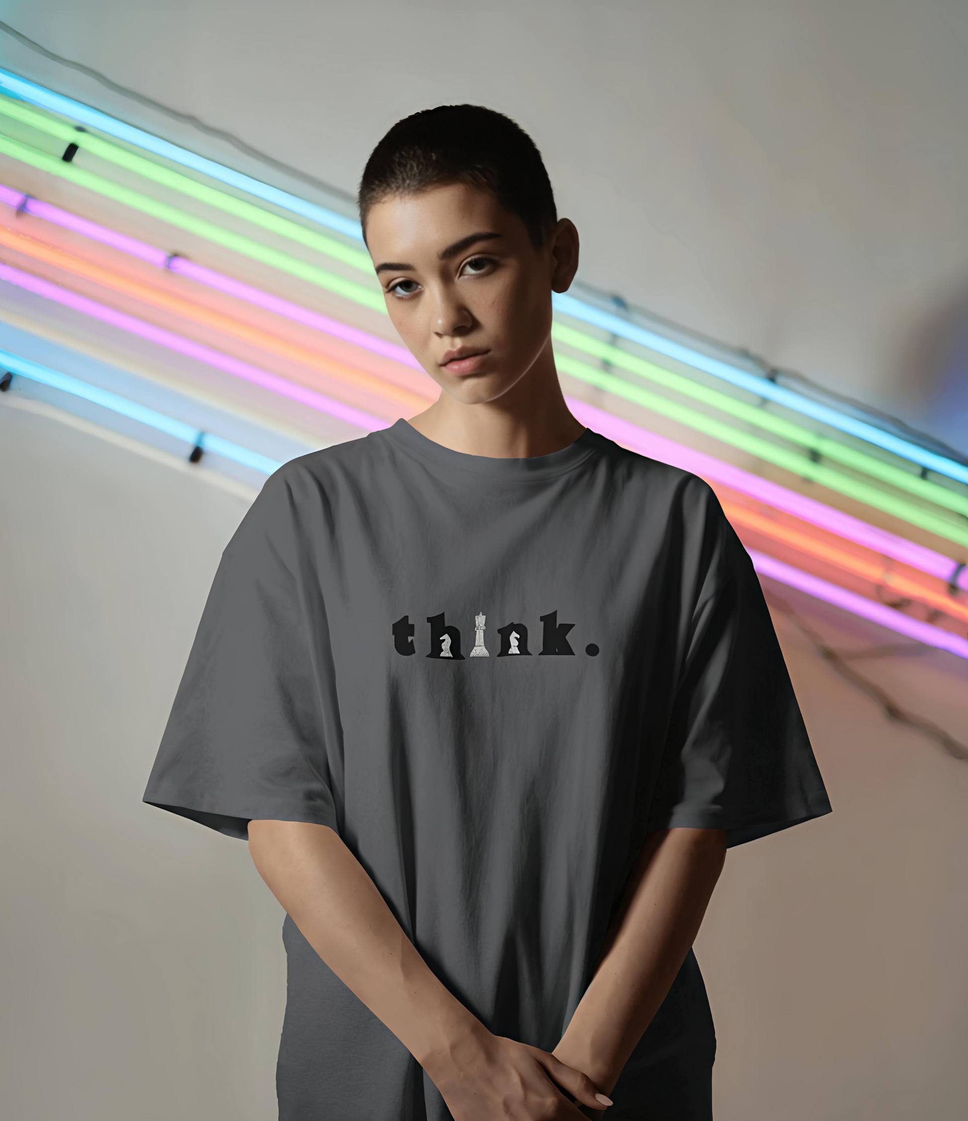 Think Chess Women’s Oversized T-Shirt