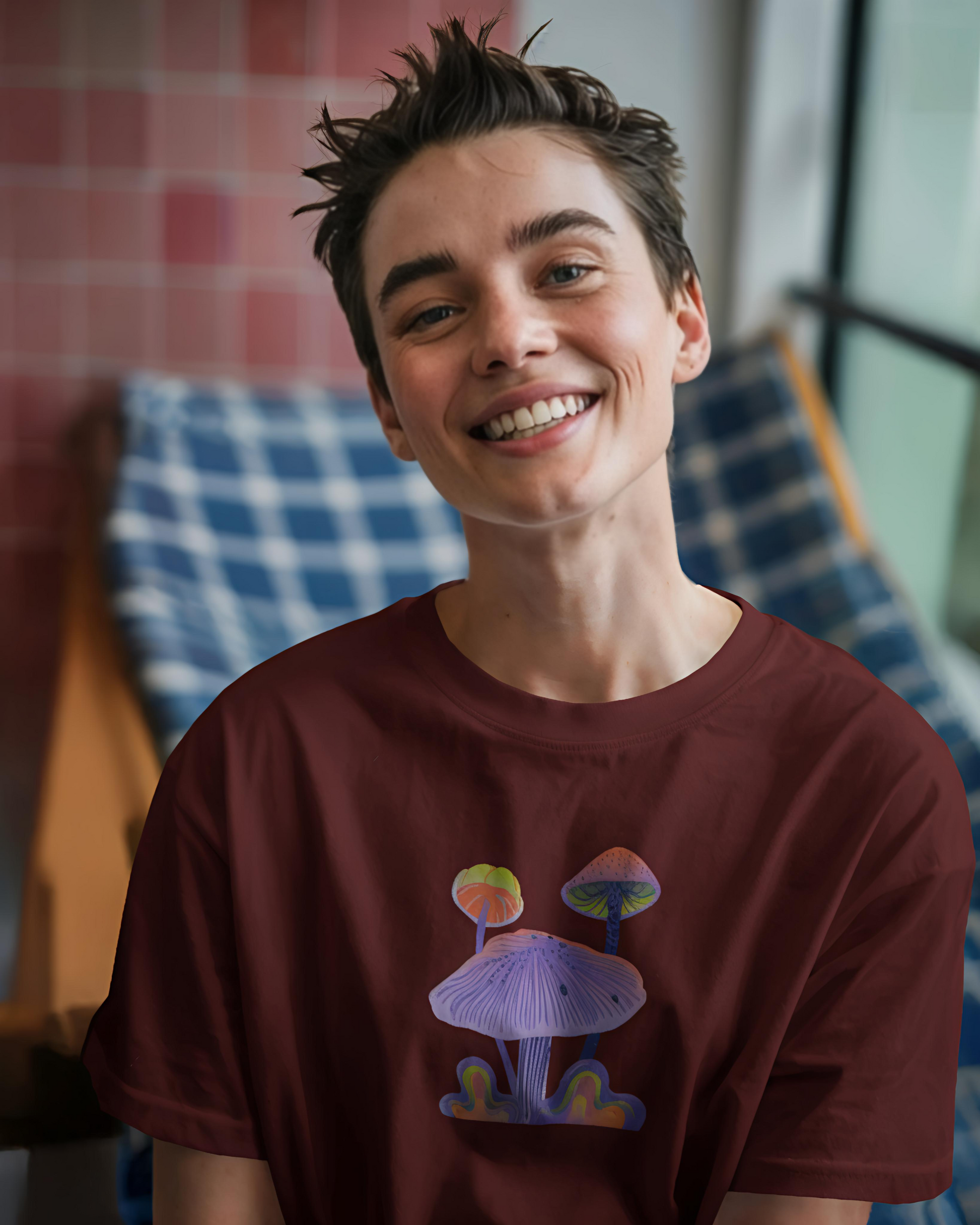 Psychedelic Mushrooms Regular Fit Tee (Women)