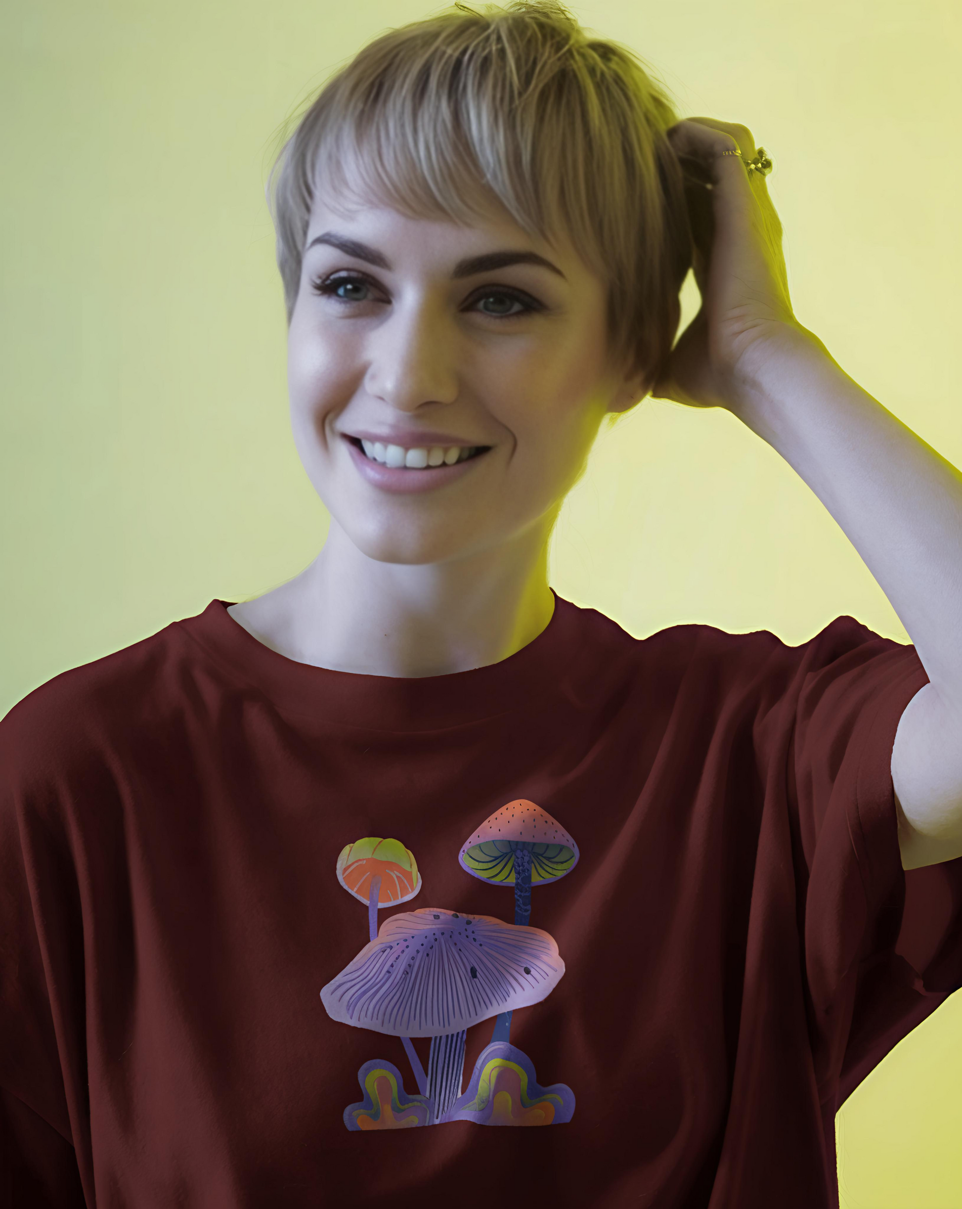 Psychedelic Mushrooms Regular Fit Tee (Women)