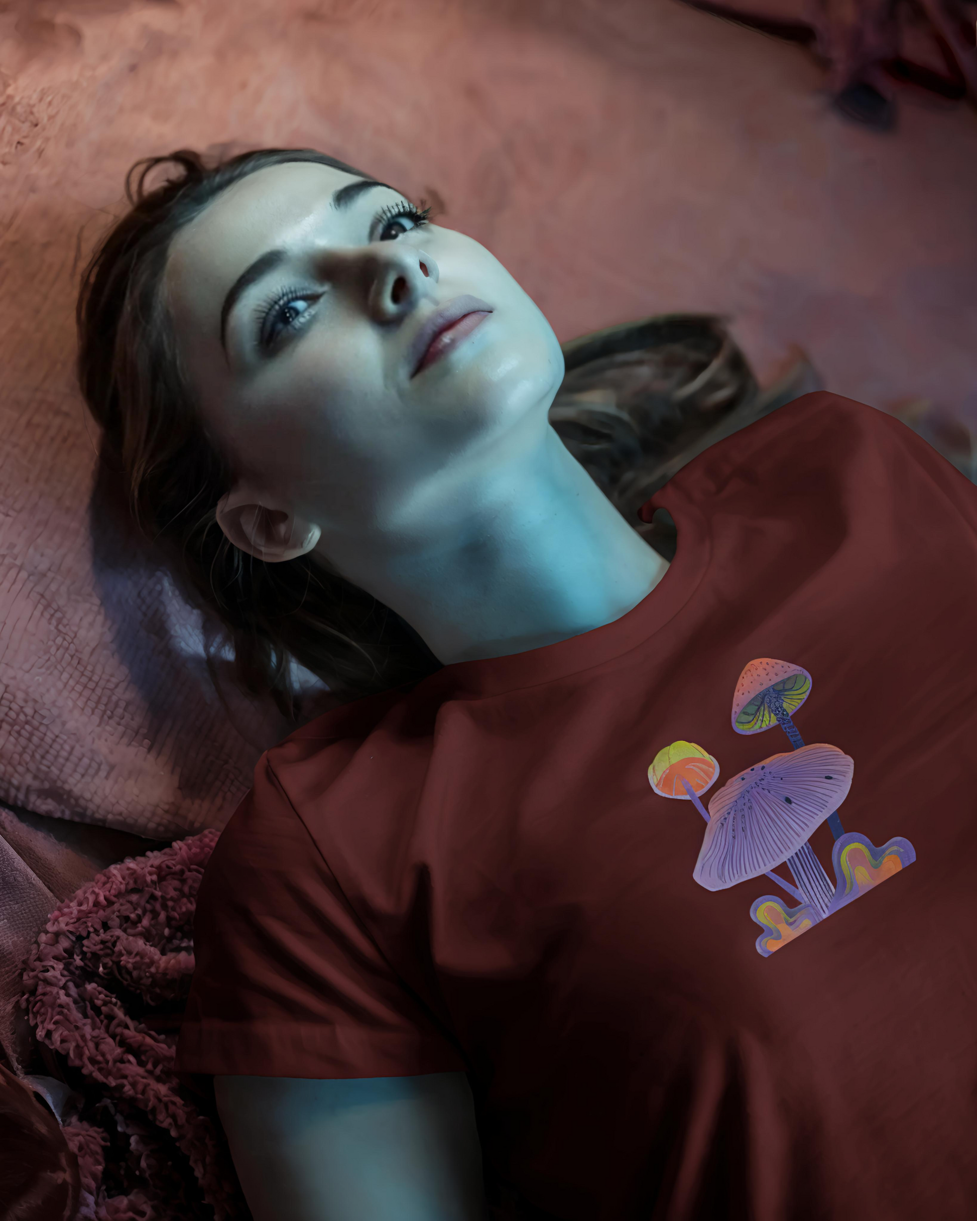 Psychedelic Mushrooms Regular Fit Tee (Women)